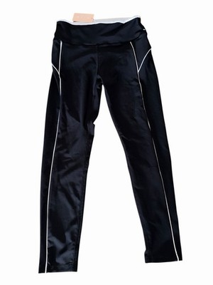 WILO Outline Legging Ankle Elastic Waist Logo Black Women's Size L