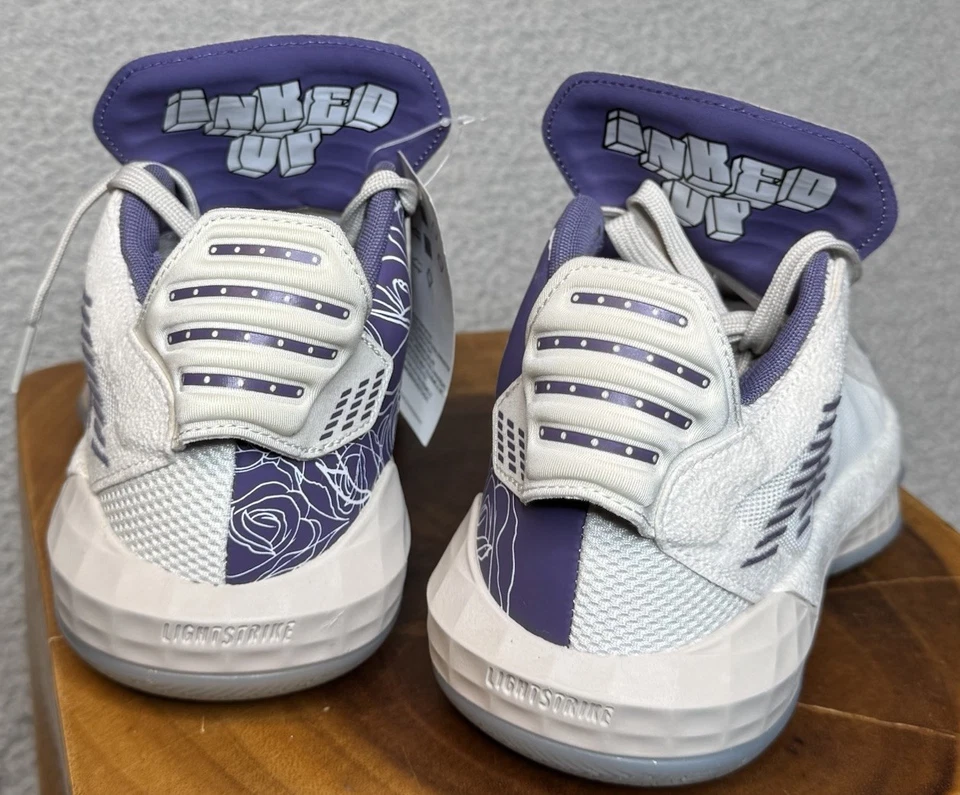 Adidas Dame 6 Weber State 2020 Men’s 7 Tech Purple FU9448 - Image 4 of 4