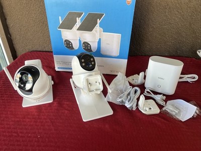 AOSU C9C3CA11 H1L Solar-Powered Home Security Cameras System Assembly