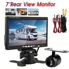 7" Monitor Rear View Backup Camera for Car,Bus,Trailer,Forklift,Harvester Pickup