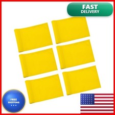 KINGTOP Solid Mini Golf Flags, 6 x 8 In, Yellow, 6 Pack KT-GA165-NL6