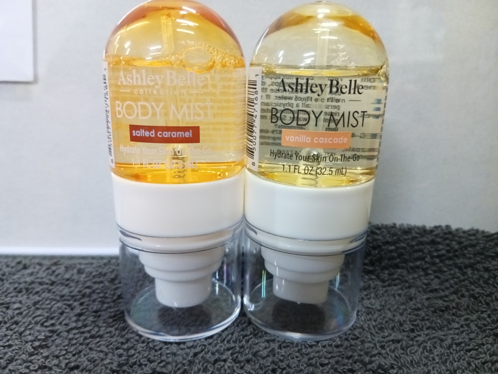 Ashley Belle Body Mist Vanilla Cascade & Salted Caramel 1 oz Bundle NEW PRODUCT 