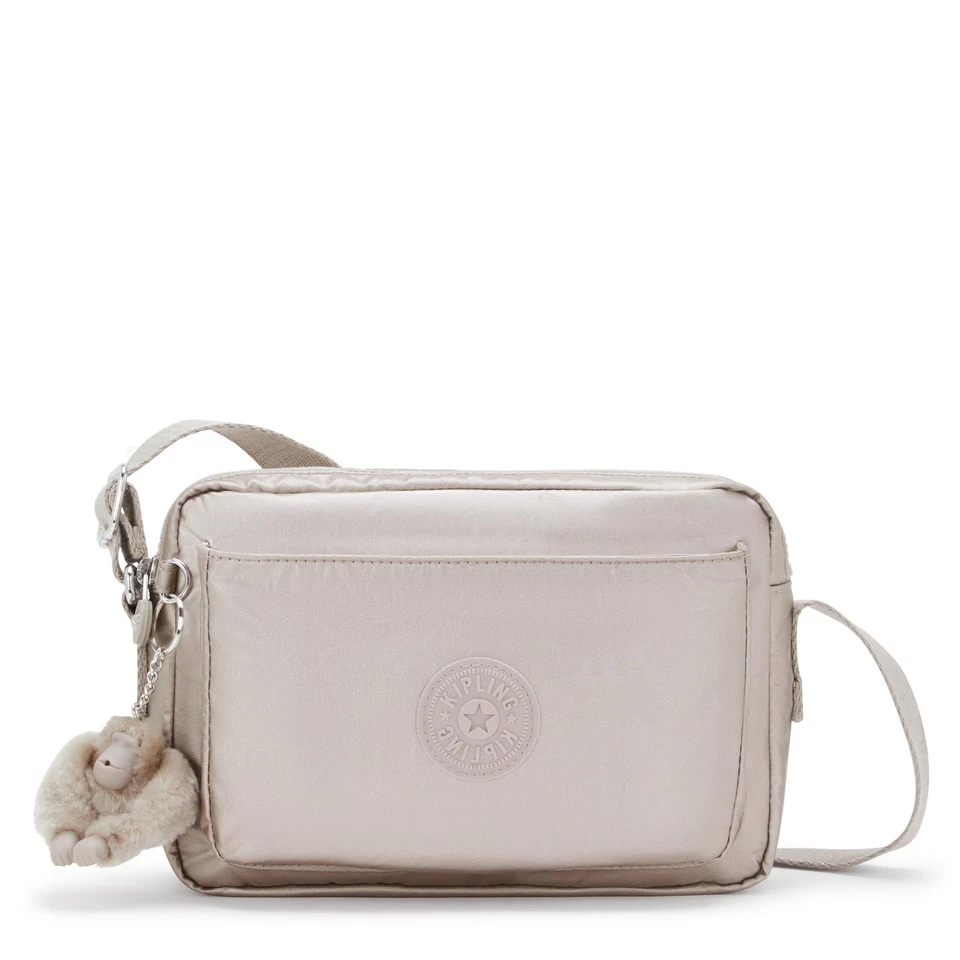 Kipling ABANU M Tracolla media, Metallic Glow (Argento)-Taglia unica - Immagine 4 di 4
