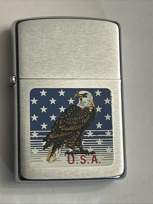 Vintage 1989 American Eagle USA Zippo Lighter 