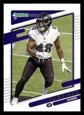 Patrick Queen 2021 Donruss #242 Baltimore Ravens Buy10get5FREE