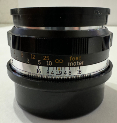 Kowa SETR 50mm f1.9 Rare Prime Lens for SER/SET-R /R2 | eBay