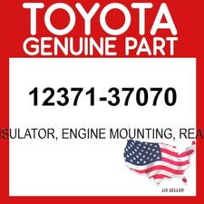 Toyota Genuine 12371-37070 Insulator Engine Mounting Rear 1237137070 OEM