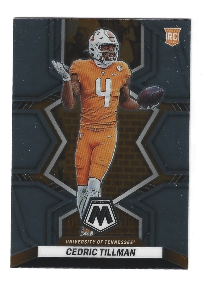 2023 Panini Mosaic Draft Picks Cedric Tillman #22 - 1 of 1