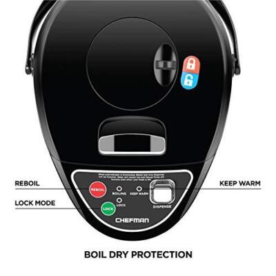 Chefman Electric Hot Water Pot Urn W auto Manual Dispense Buttons Safety Lock for sale online eBay