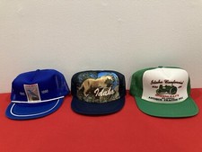 Vintage 1990 IDAHO STATE Centennial Advertisement Trucker Hat Snapback MIX LOT 3