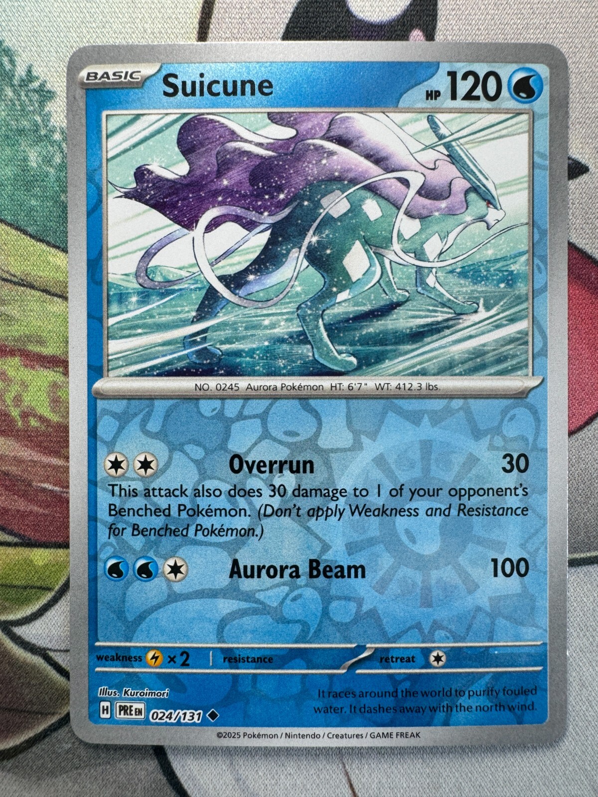 Suicune Reverse Holo English Pokemon TCG BKCG642