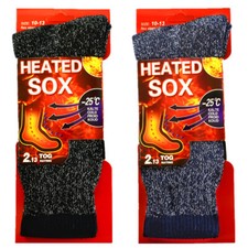 6 Pairs Men Winter Heavy Duty Heated Thermal Warm Socks Boot Work SOX Size 10-13