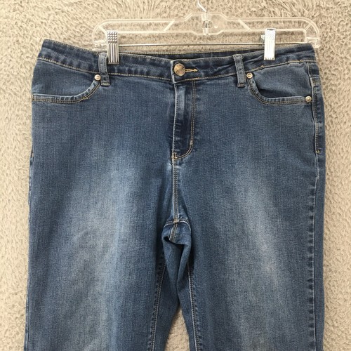 Buffalo By David Bitton Straight Cut Jeans Womens 12x30 (Actual 34x29) Blue Zip - Picture 2 of 17