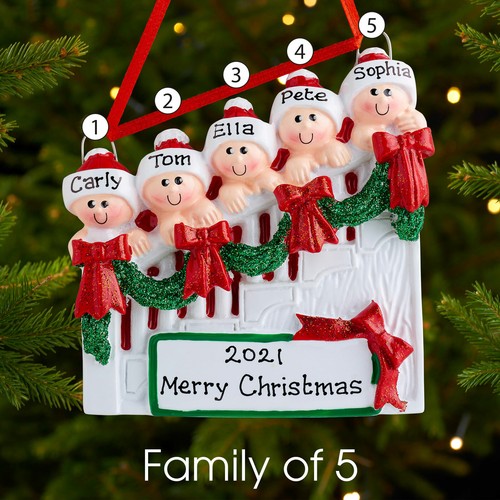 Escalera de decoración de árbol de Navidad familiar personalizada 3,4,5,6 - Imagen 9 de 10