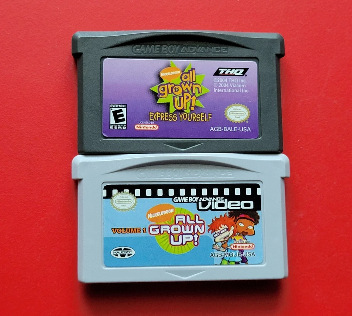 All Grown Up! & Video Vol 1 Nickelodeon Games Game Boy Advance Lot 2 Games