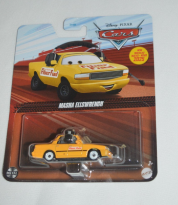 DISNEY PIXAR 2024 CARS METAL - MASHA ELLSWRENCH FIBER FUEL YELLOW