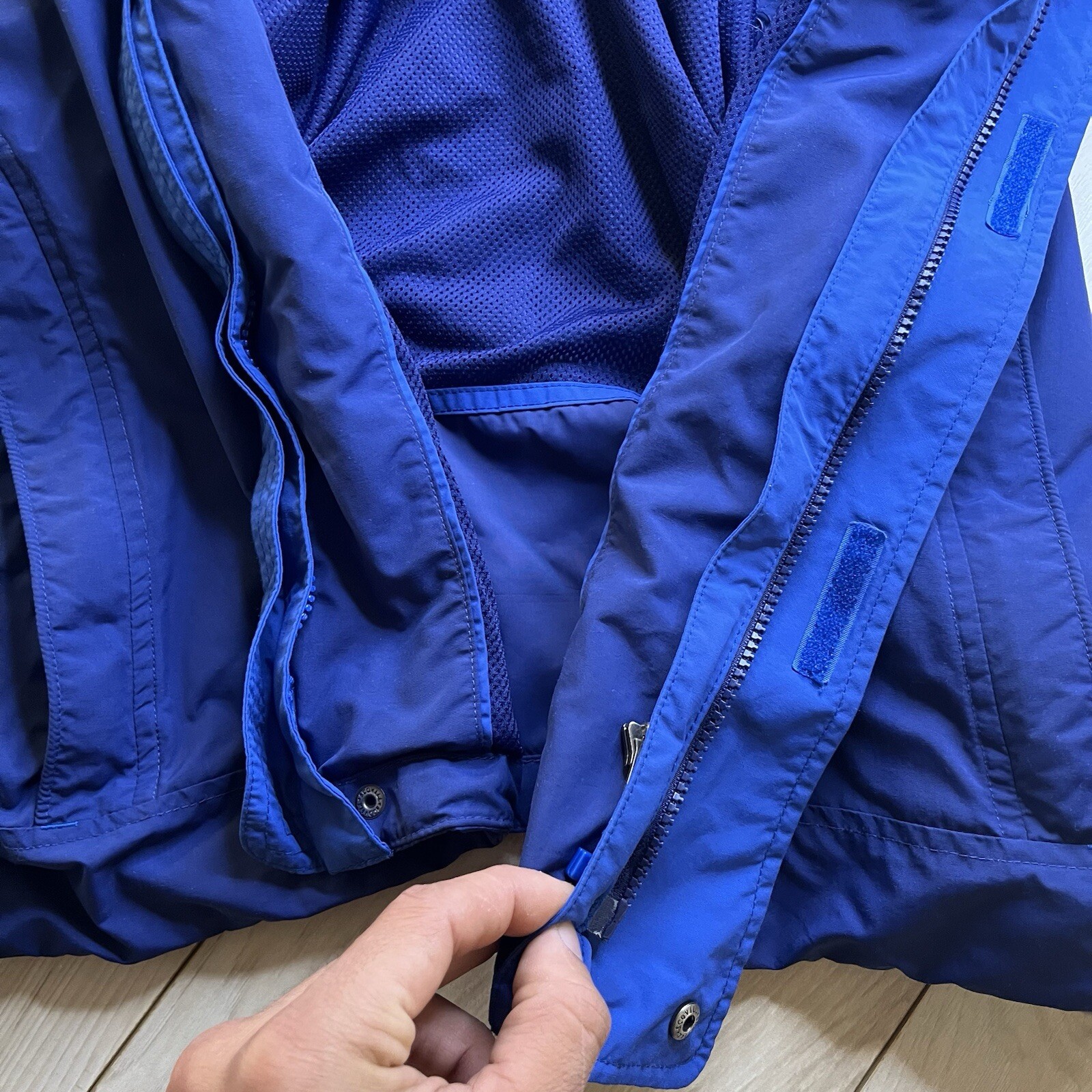 Ll Bean Jacket Nylon Coat Outer Shell Hoodie Jack… - image 19