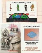 Cartoline Mil. dello Stato Maggiore Esercito (anni "90) CONTRO IL NONNISMO. RARE