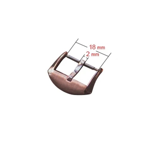 Correa de reloj de metal hebilla duradera bronce cuero cepillado cierre de correa para hombre 18-20 mm - Imagen 15 de 16
