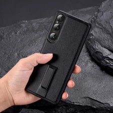 For Sony Xperia 1 VII Phone Case Comfortable Hybrid Leather KickStand Soft Cove