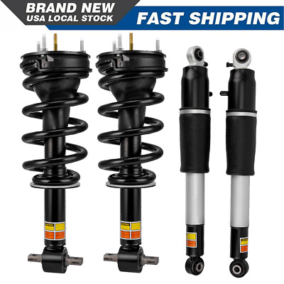 #ad A Set Front Rear Shock Strut Electric for Cadillac Escalade ESV Suburban Yukon $252.37