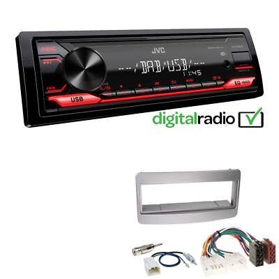 JVC 1-DIN Digital Media Autoradio DAB+ USB AUX für Toyota RAV 4 II 2000-2006