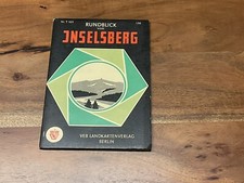 Rundblick vom INSELSBERG   Panoramakarte  1969  DDR