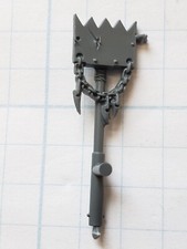 Warhammer 40k Ork Bits Nobz Boss Glyph Pole w Chains Teef