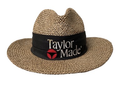 Beige Straw Golf Hat Made 