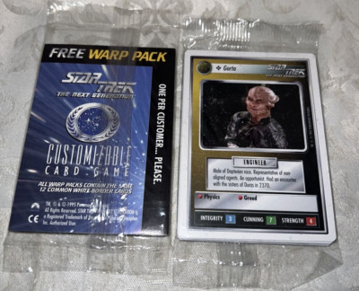 STAR TREK The Next Generation Customizable Card Game Promo Warp Pack ...
