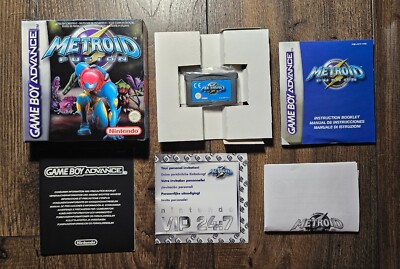 Metroid Fusion (Nintendo Game Boy Advance, 2002) Complete In Box CIB Tested  GBA 45496731847|