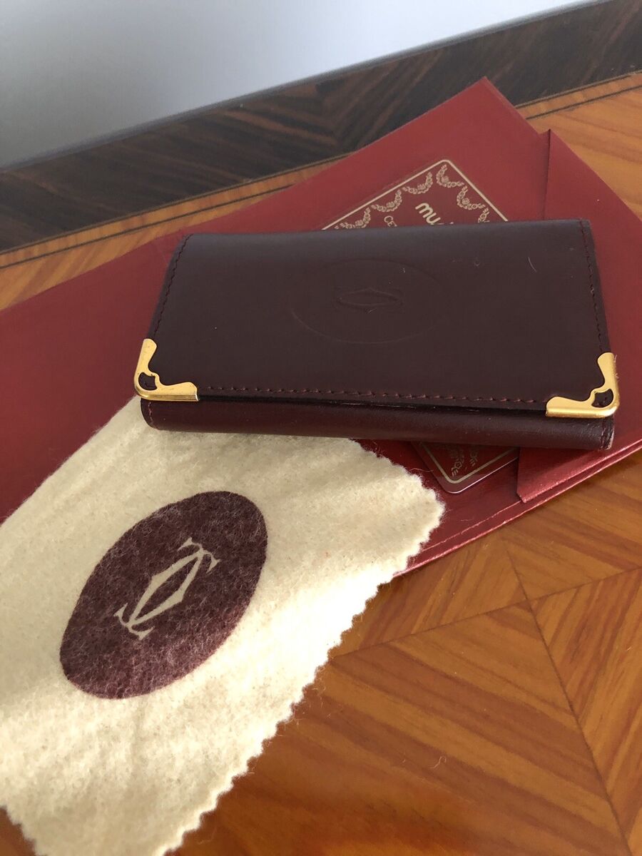 Authentic MUST DE CARTIER SMALL LEATHER GOODS, 6-KEY KEY Authentic MUST DE CARTIER SMALL LEATHER GOODS, 6-KEY KEY