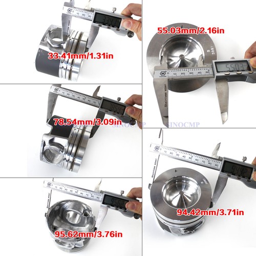 4JJ1 Engine Piston Set & Bearing For Isuzu NPR NQR NHR NKR ELF Hitachi ZX130-3 - Foto 4 di 4