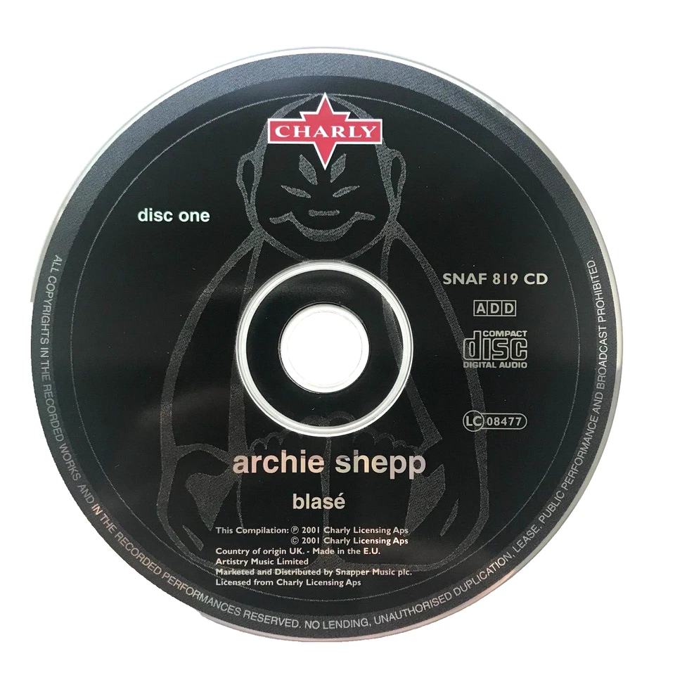 2 CDs Archie Shepp BLASÉ / LIVE AT THE PAN-AFRICAN FESTIVAL | gut (C4110) - Bild 3 von 4
