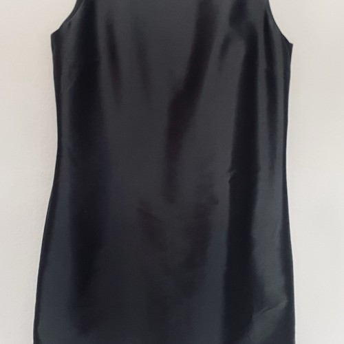 Hobbs size 14 black cocktail black lined dress diamanté neck zipper fastening - Picture 10 of 10