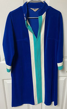 VANITY FAIR Robe Velour Short Zip Mock Neck Womens Sz 10 M Vintage