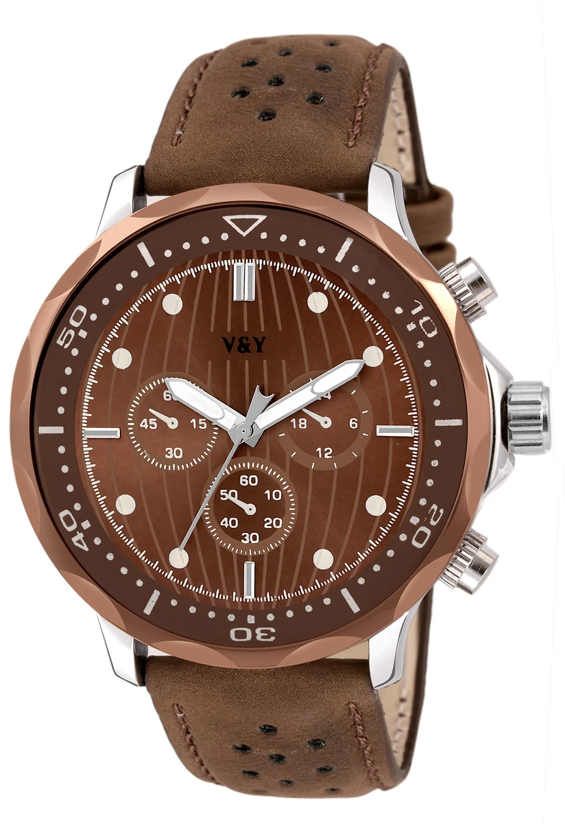 Designer leather top strap watches