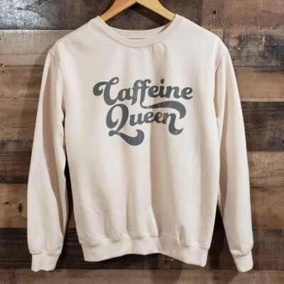 Cold crush NWT crew neck caffeine queen graphic woman's size small
