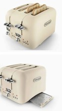 Cream Shade De'Longhi Bread Bagel Toaster New Home Gift Kitchen Decor UK Plug
