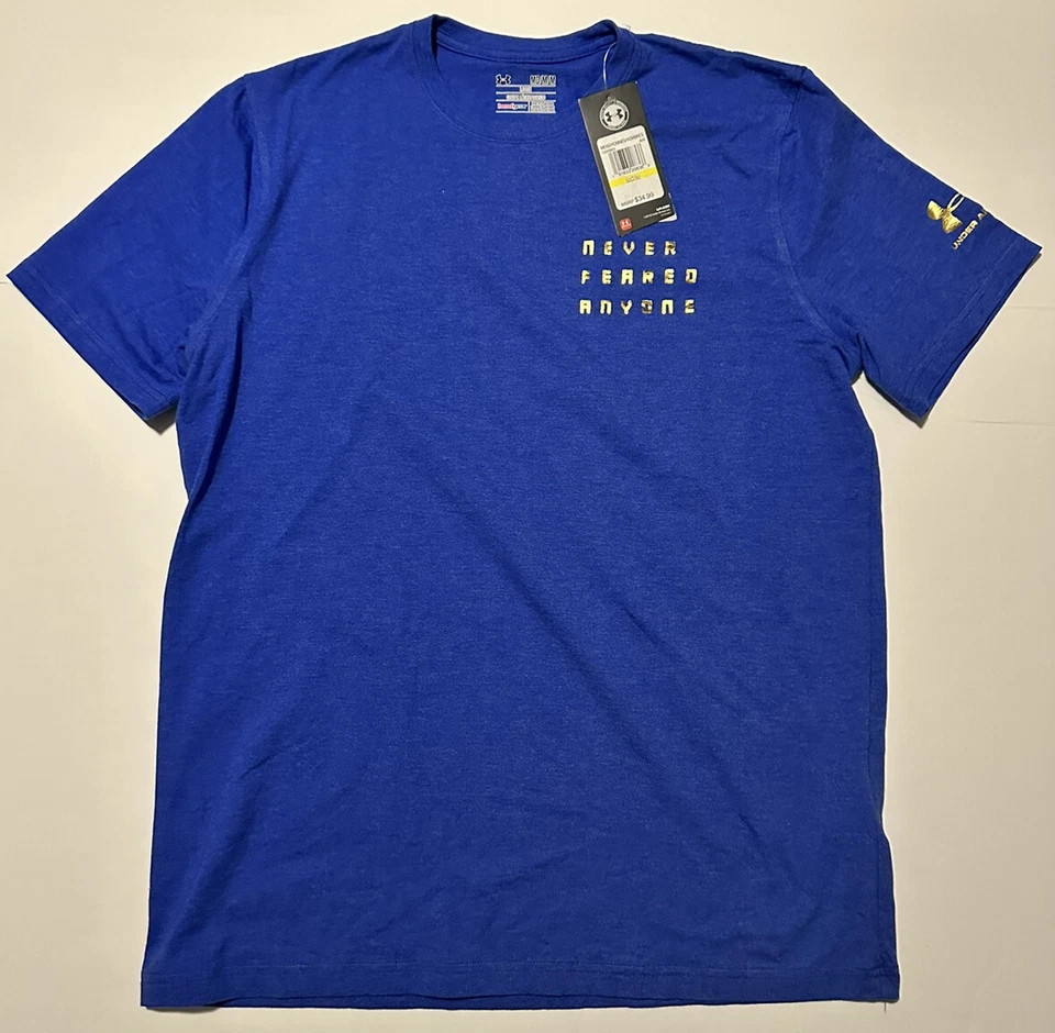 Camisa Under Armour Canelo Álvarez Never Fered Anyone 1425863-400 TALLA M NUEVA CON ETIQUETAS RARA Foto 3 de 4