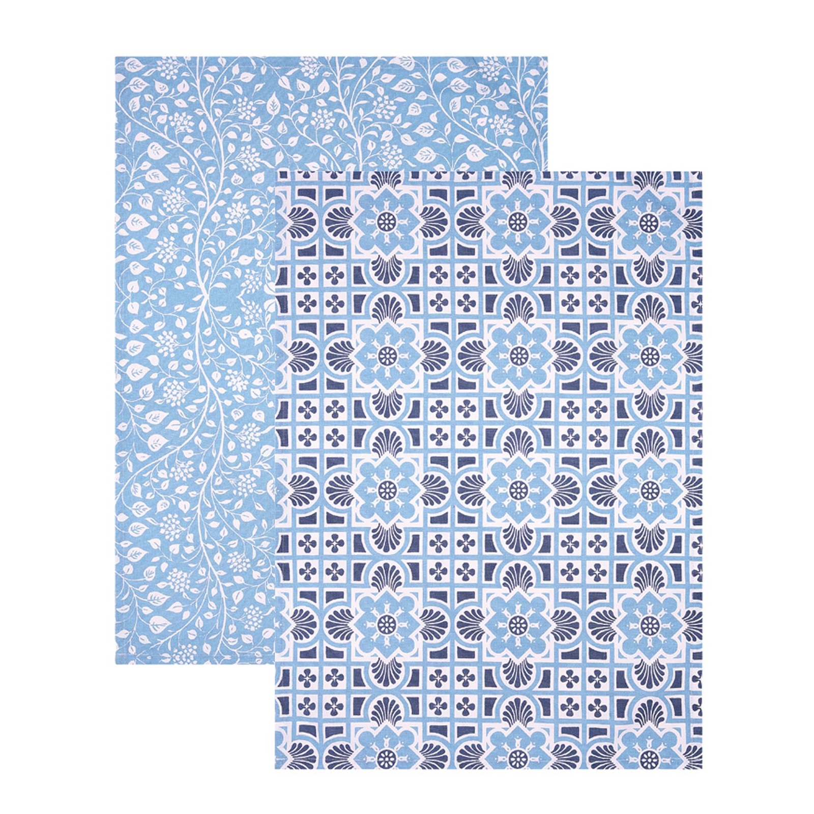 Dexam RHS Gertrude Jekyll Blue Organic Cotton Tea Towels - Set of 2