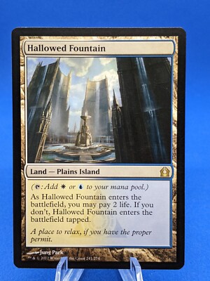 MTG - HALLOWED FOUNTAIN - RETURN TO RAVNICA 241/274 * LIGHTLY