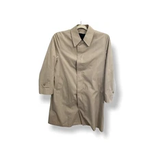 Hart Schaffner Marx Trench Coat 42R Zipped Out Wool Warmer Corporate Collection