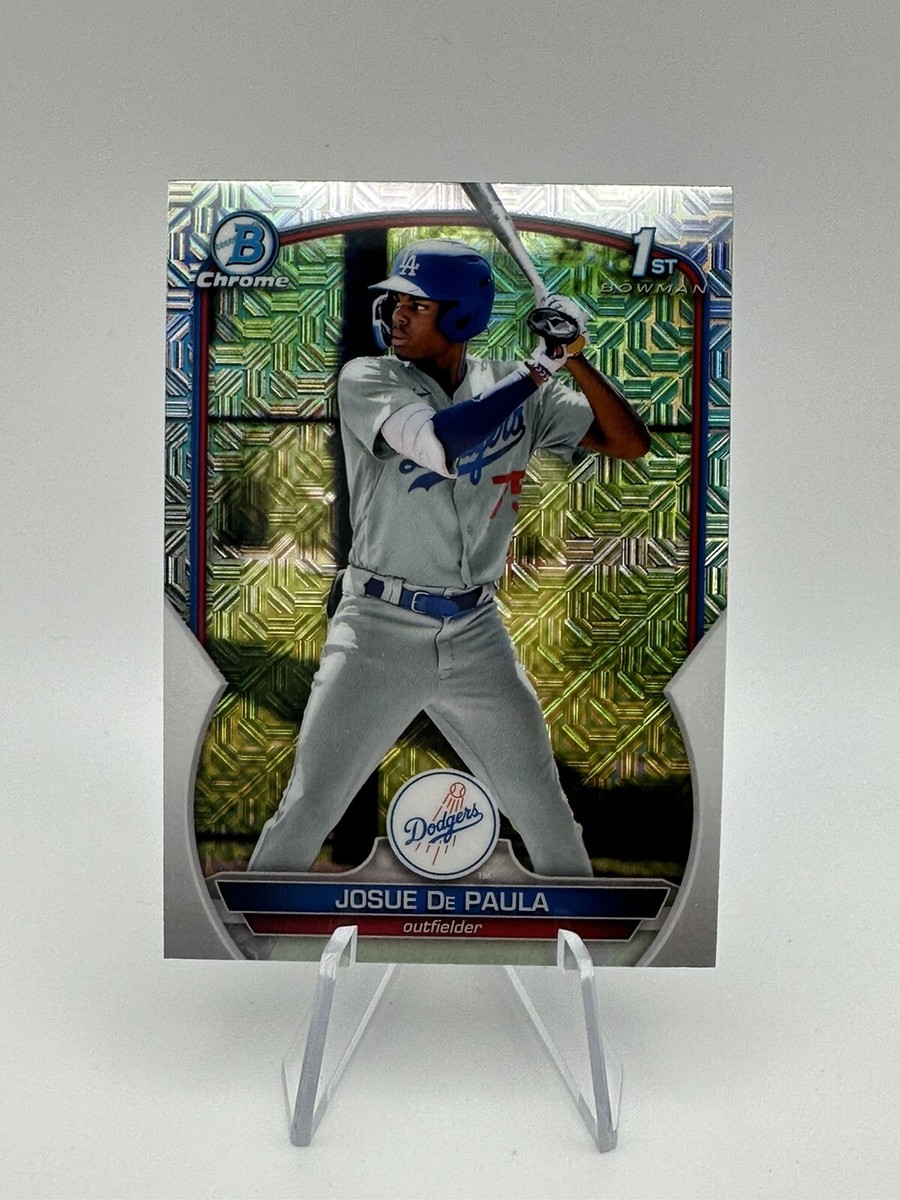 Josue De Paula 2023 1st Bowman Chrome BCP-111 Mega Mojo Refractor 