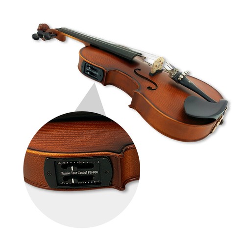 5String Electric Violin 4/4 Size Spruce Veneer Handmade NiceTone with Free Parts - Picture 5 of 14