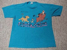 Vintage Disney Lion King Hakuna Matata 90s Shirt XL Cartoon TV Movie Retro Rare