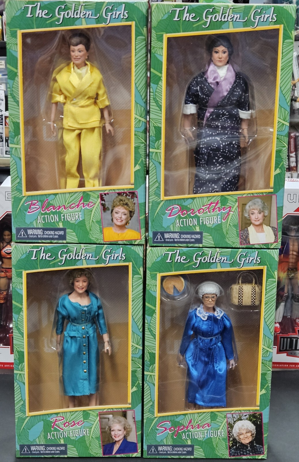 The Golden Girls gift figures 2018 First Release Complete Set of 4 NEW Rose toy