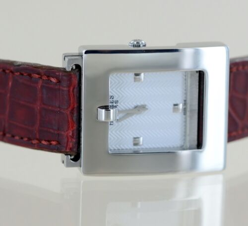 Hermes Uhr BE1.210 Damenuhr Quarz Edelstahl 4x Wechselarmband Leder - Bild 7 von 13