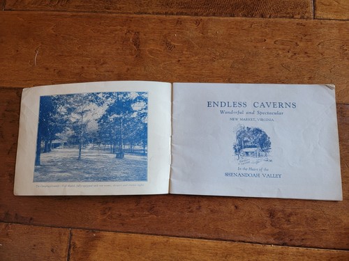 Endless Caverns New Market Virginia 1920's Souvenir Booklet, Shendoah Valley Map - Picture 3 of 5