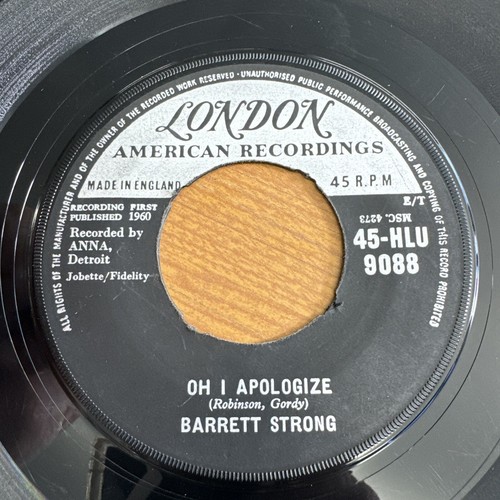 Barrett Strong - Money (That's what I want)/Oh I Apologize 45 ~ 1960 ~ 1st UK - Picture 4 of 4